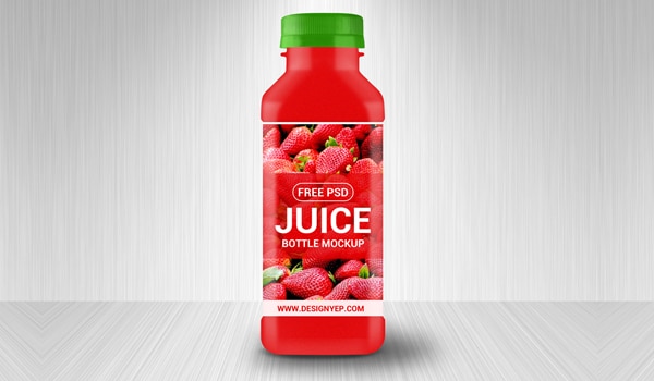 Free Juice Bottle Mockup PSD » CSS Author