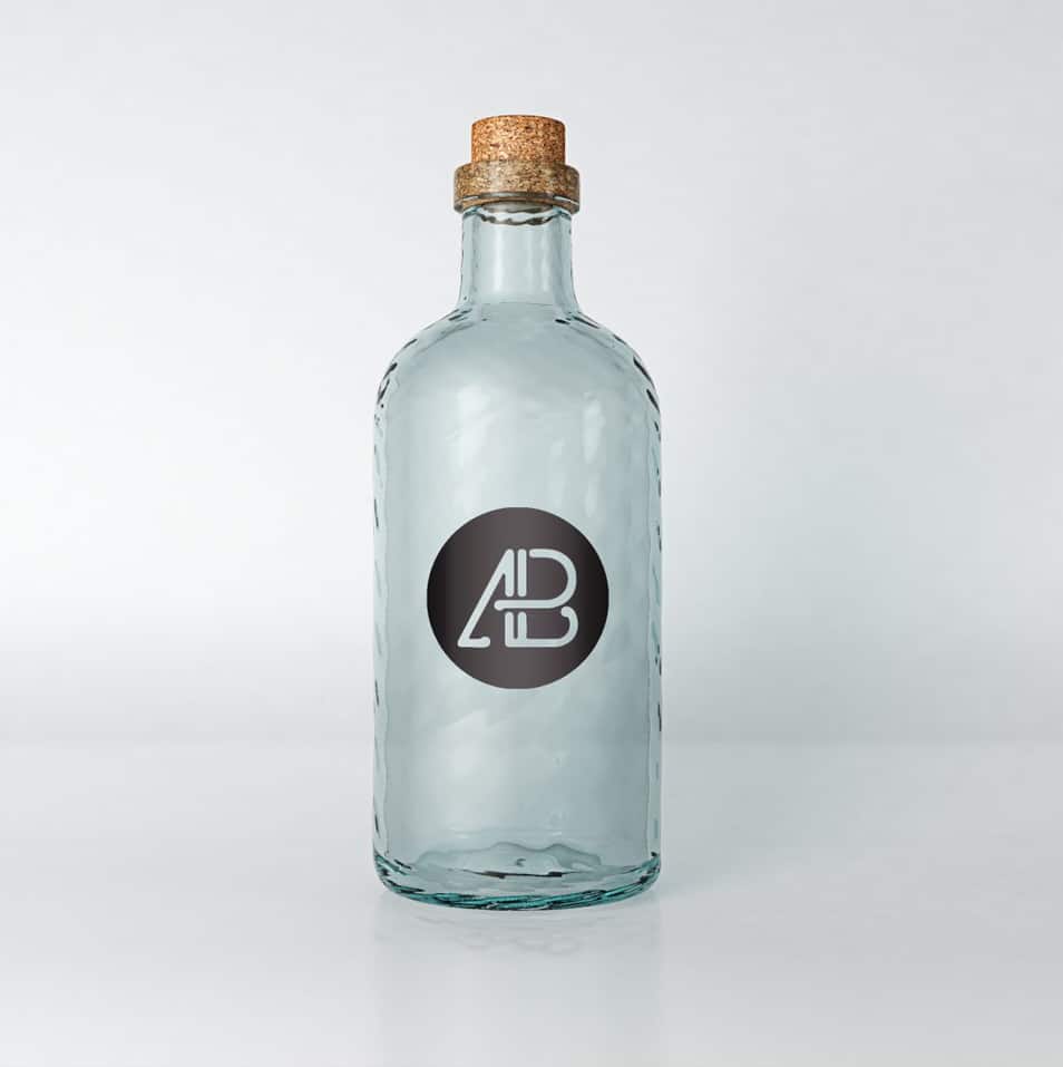 Download Realistic Glass Bottle Mockup » CSS Author