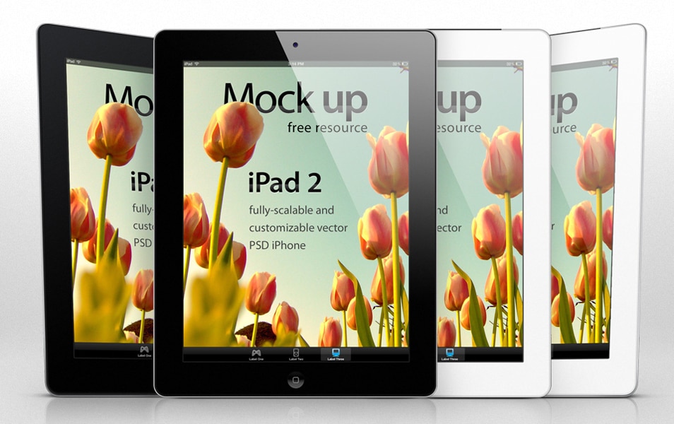 Download IPad 2 PSD Vector Mockup Template » CSS Author