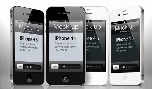 Download IPhone 4s PSD Vector Mockup Template » CSS Author