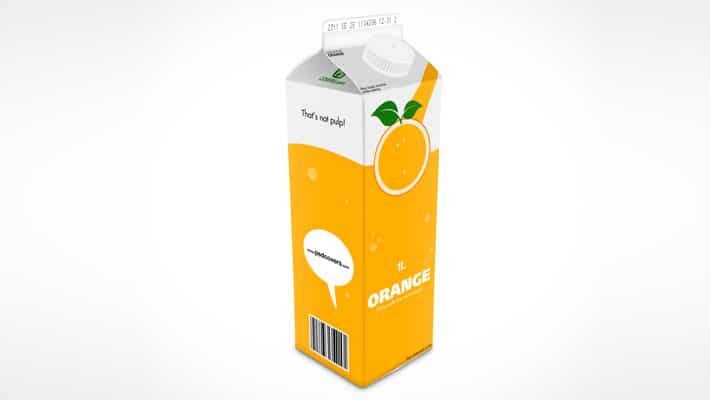 Download 1L Cardboard Carton Container Mockup » CSS Author