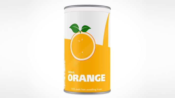 Download 341mL Juice Can Mockup PSD » CSS Author