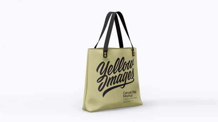 Canvas Bag Mockup - Half Side View » CSS Author