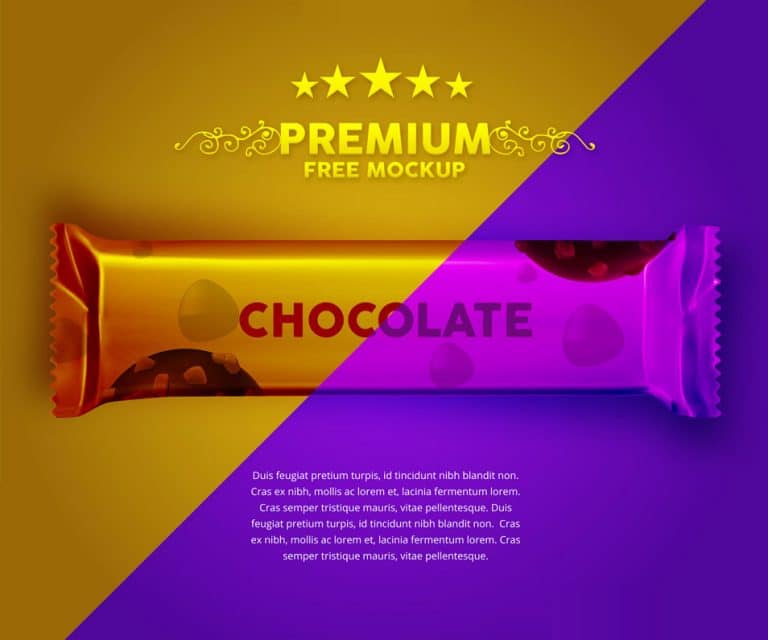 Download Chocolate Wrapper Free Mockup » CSS Author