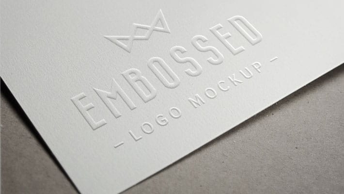 Download Embossed Paper Logo MockUp » CSS Author
