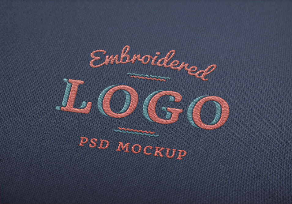 Download Embroidered Logo MockUp » CSS Author