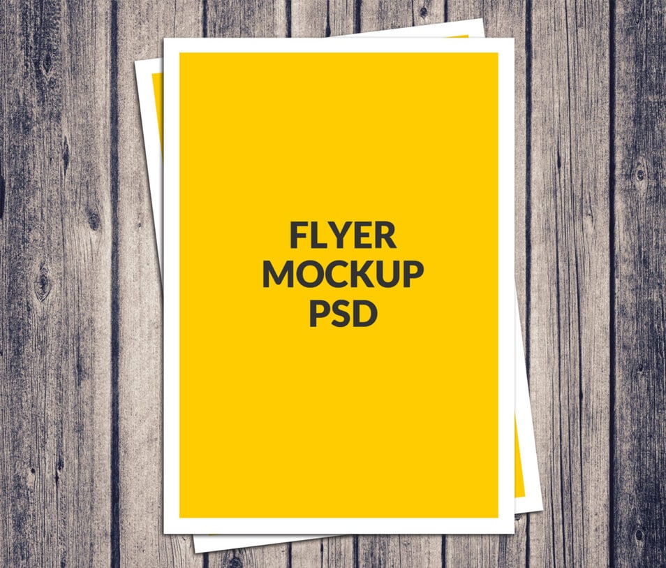Download Free A4 Poster Flyer Mockup PSD » CSS Author