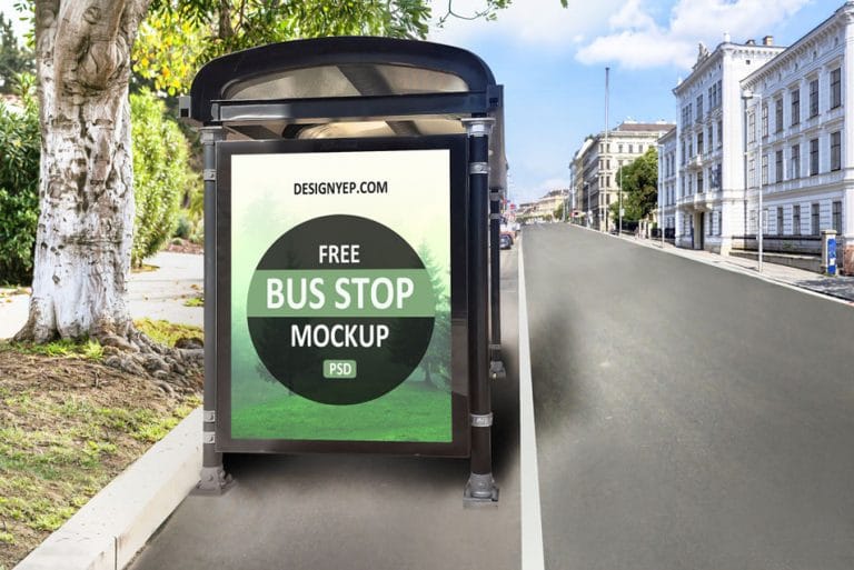 Download Free Bus Shelter Mockup PSD » CSS Author