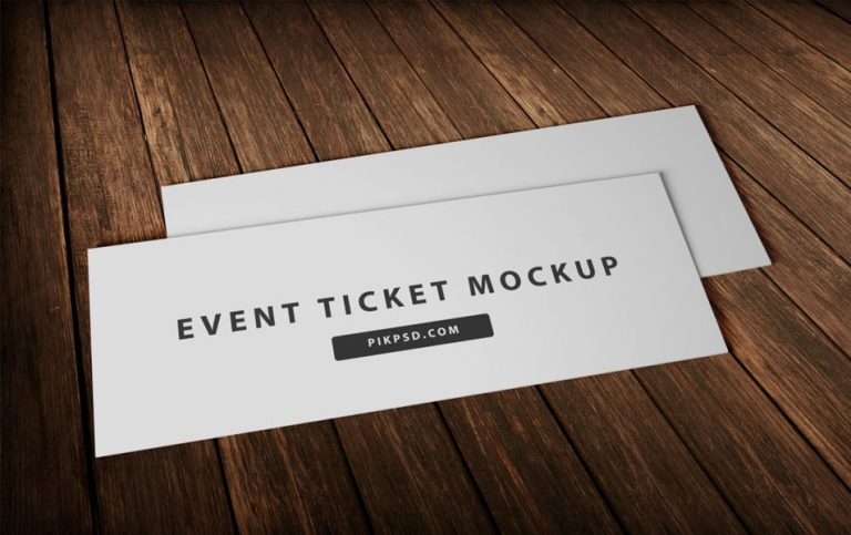 Download Free Event Ticket Mockup PSD » CSS Author