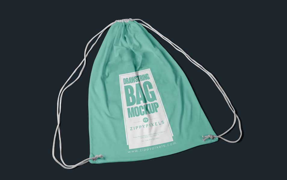 Download Free Fabric Drawstring Backpack Mockup » CSS Author