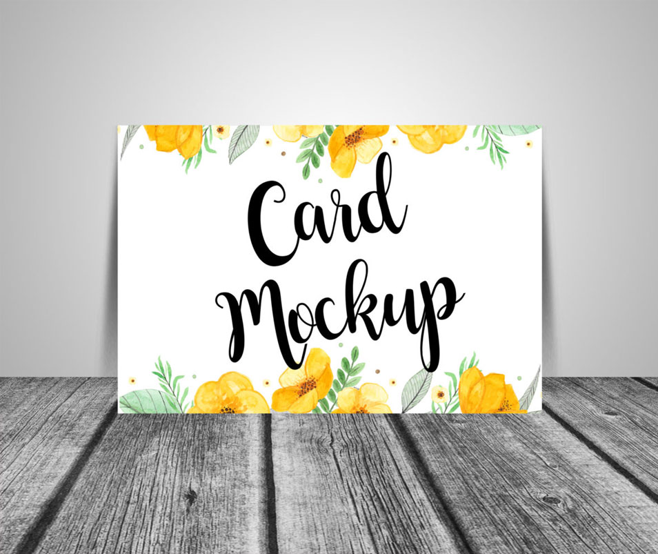 Download Free Greeting Card Mockup PSD » CSS Author PSD Mockup Templates