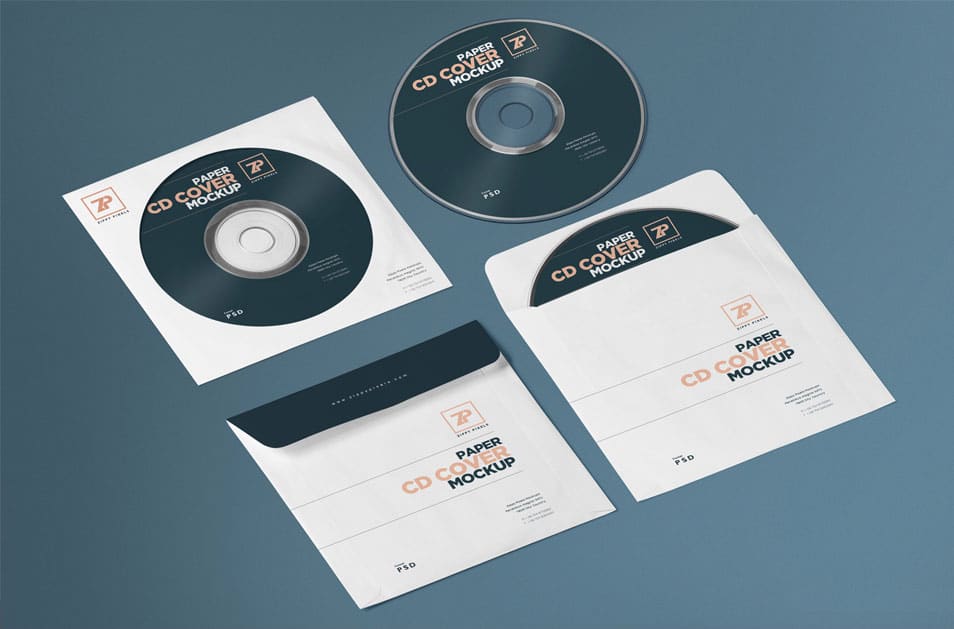 Free Isometric Paper CD Cover Mockup & CD Mockup Generator ...