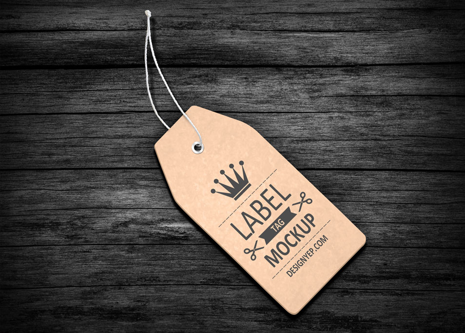 Download Free Label Tag Mockup PSD » CSS Author