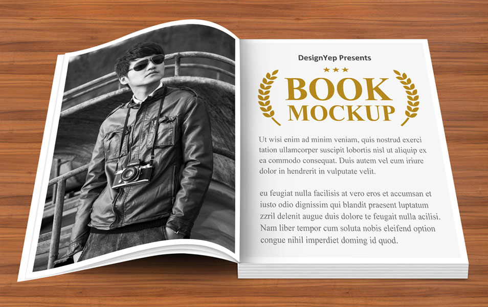 Download Free Open Book Mockup PSD » CSS Author