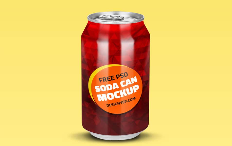 Download Free Soda Can Mockup PSD » CSS Author