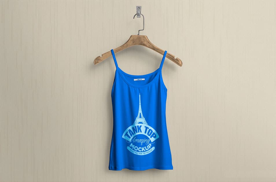 Download Free Women's Tank Top Mockup PSD » CSS Author