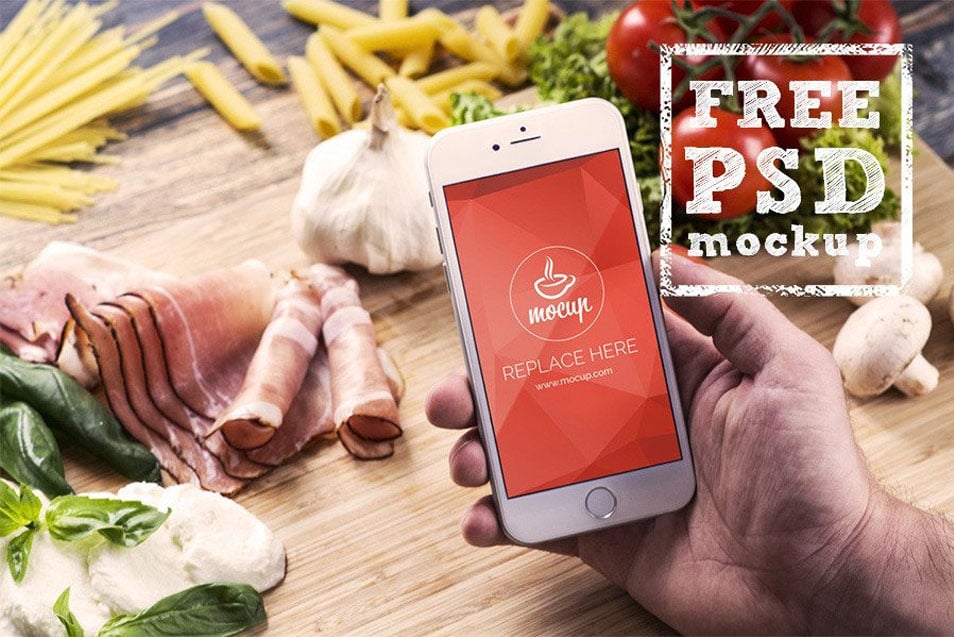 Download Free IPhone 6 Mockup Food » CSS Author