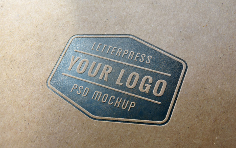 Download Letterpress Logo MockUp » CSS Author