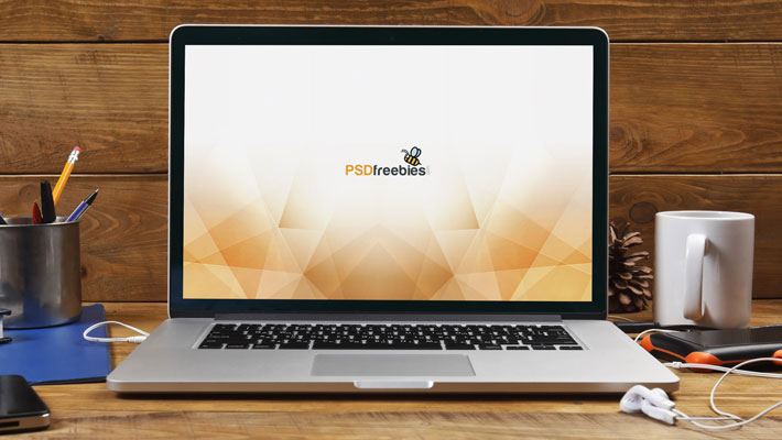 Download MacBook Pro Front View Mockup Free PSD » CSS Author