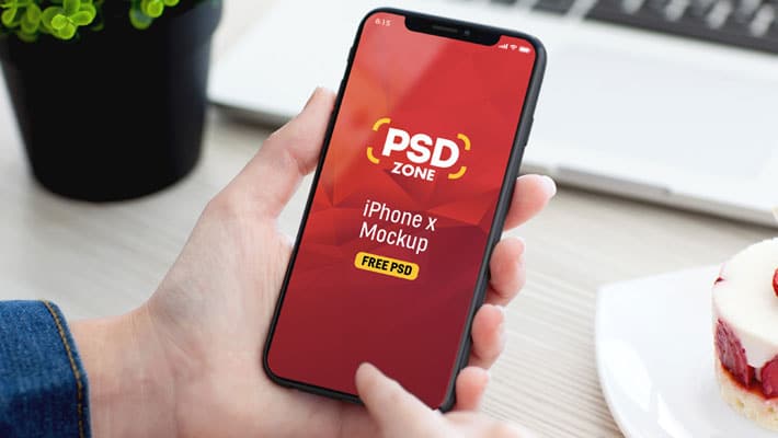 Download Male Hand Holding IPhone X Mockup PSD » CSS Author