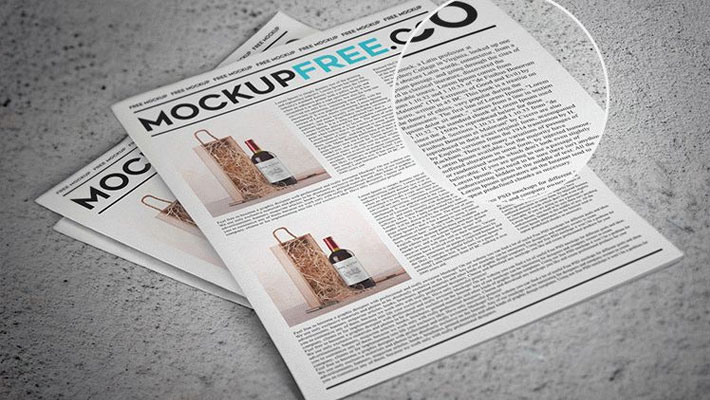 Download Newspaper / Newsletter Free PSD Mockup » CSS Author