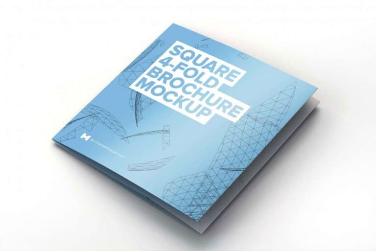 Download Square 4-Fold Brochure Mockup » CSS Author