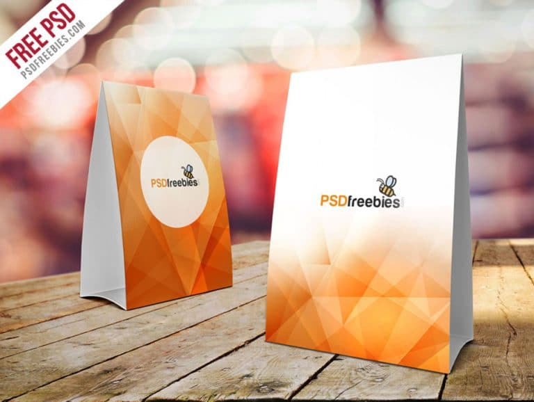 Download Table Tent Card Mockup Free PSD » CSS Author