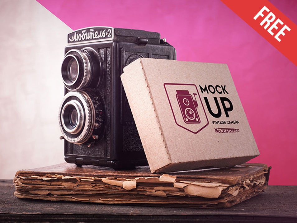 Vintage Camera PSD Mockup » CSS Author