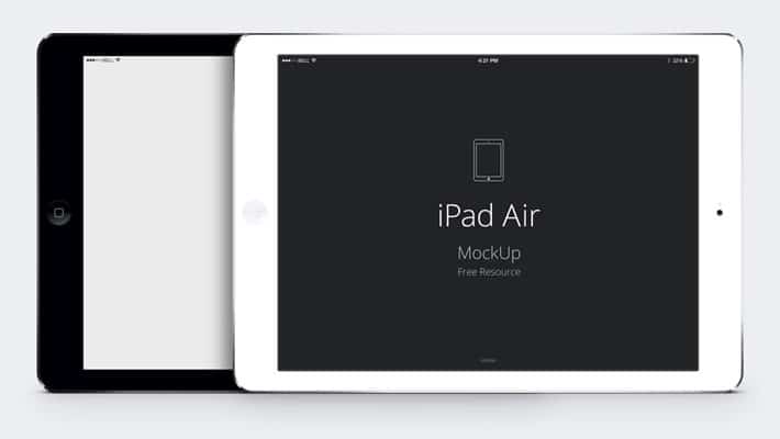 IPad Air PSD Vector Mockup CSS Author