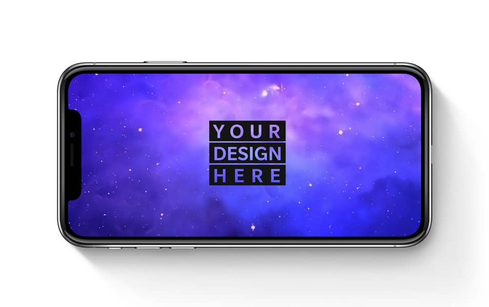 IPhone X Landscape Free PSD Mockup » CSS Author