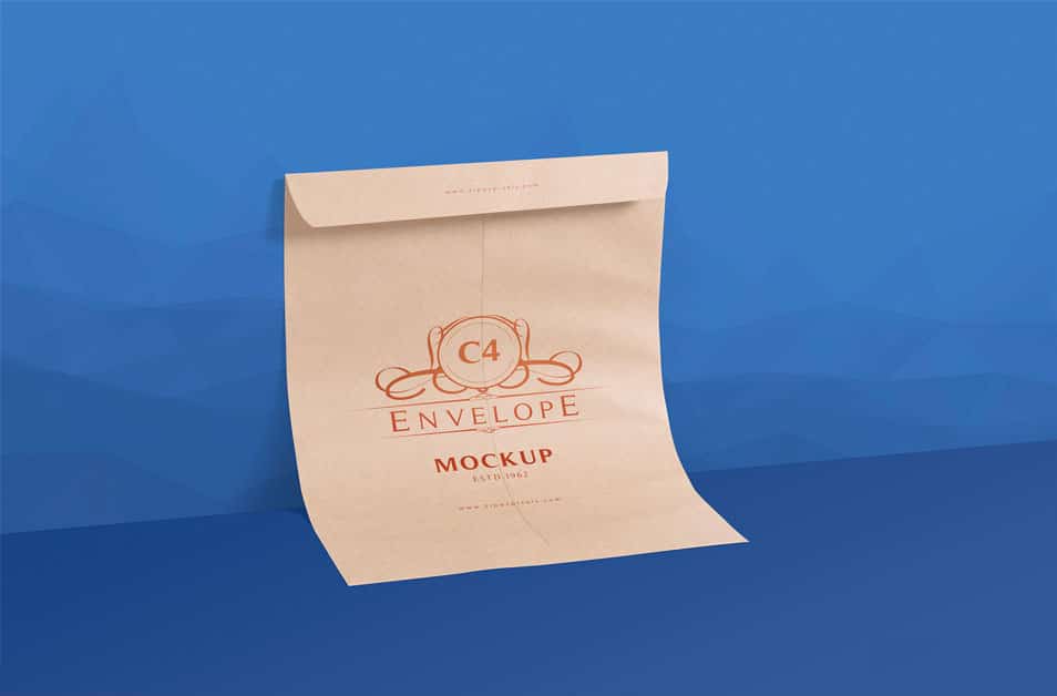 Download 2 Serene Free C4 Envelope Mockup PSDs » CSS Author