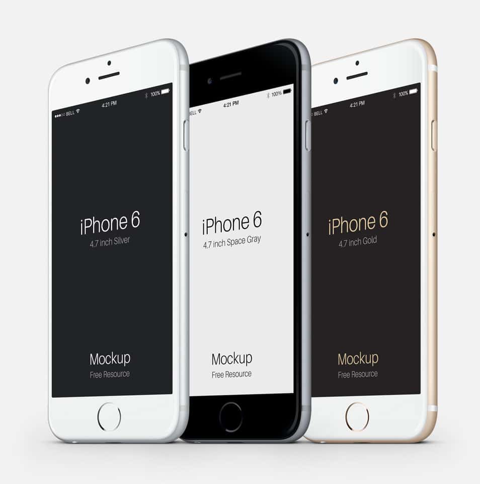 Download 3-4 IPhone 6 PSD Vector Mockup » CSS Author