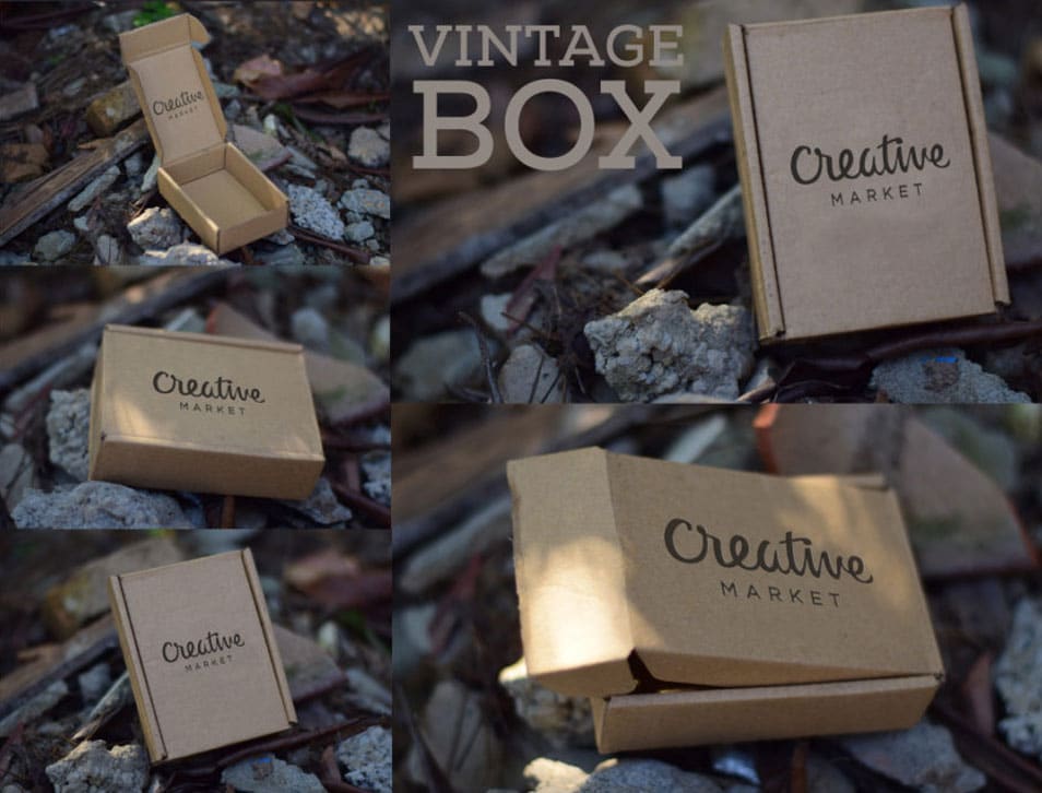 Download 5 Small Cardboard Box PSD Mockup » CSS Author