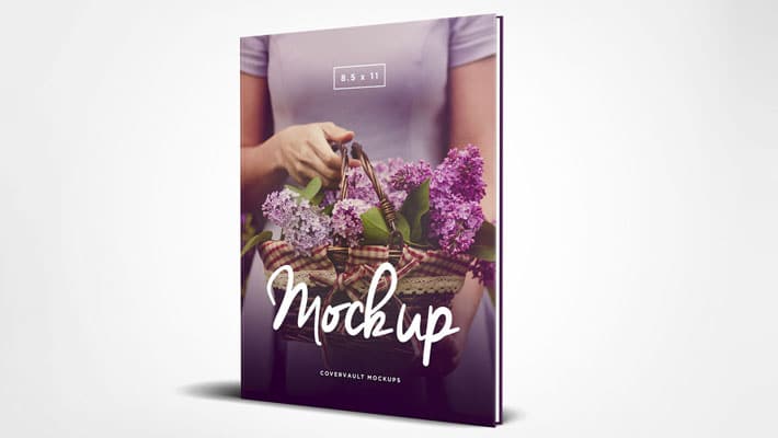 Download 8 5 X 11 Standing Hardcover Book Mockup Css Author