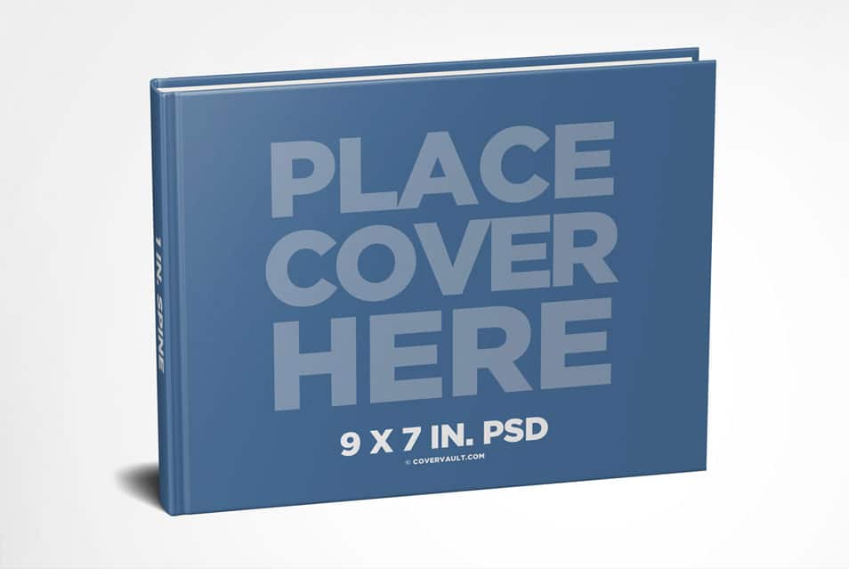 Download 9 X 7 Landscape Hardcover Book Mockup » CSS Author