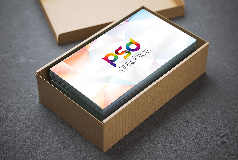 Download Business Card In Cardboard Box Mockup Free PSD » CSS Author