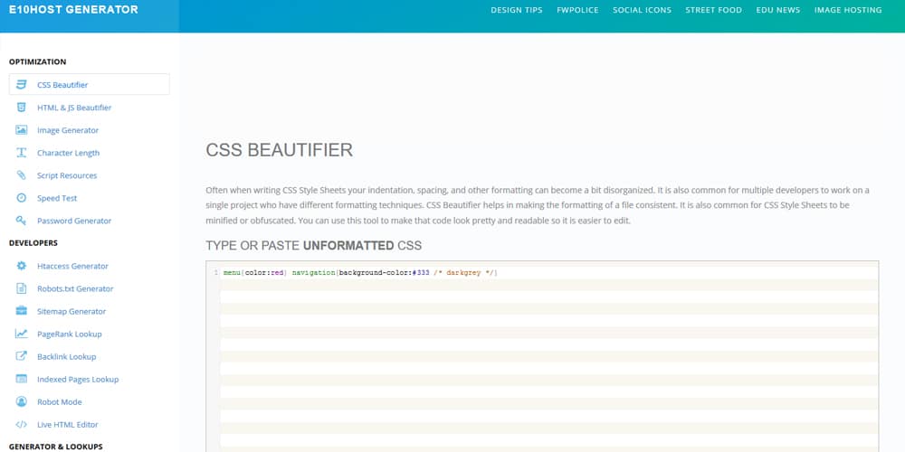 css beautifier sublime