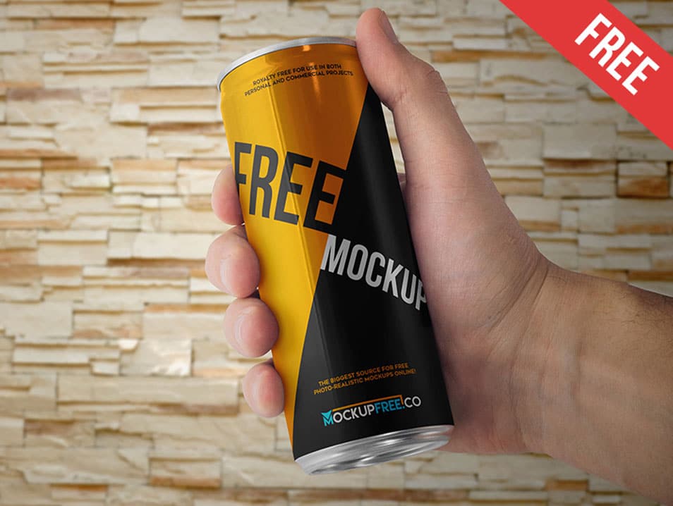 Download Energy Drink Can Mockup » CSS Author