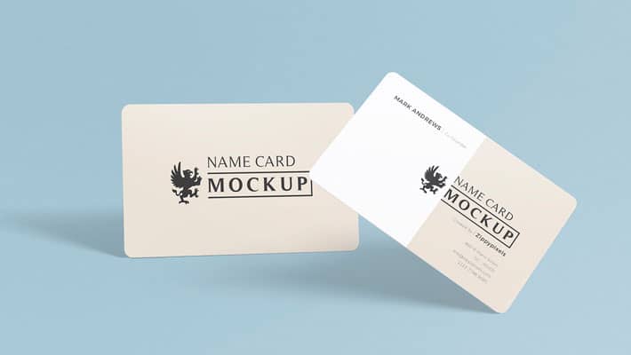 Exquisite Free Name Card Mockup PSD » CSS Author