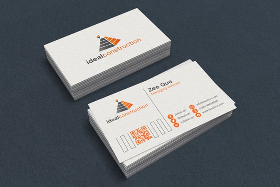 Free Black & White Business Card Mockup Template » CSS Author