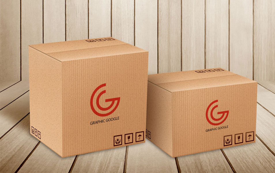 Download Free Carton Delivery Packaging Box Logo Mockup » CSS Author