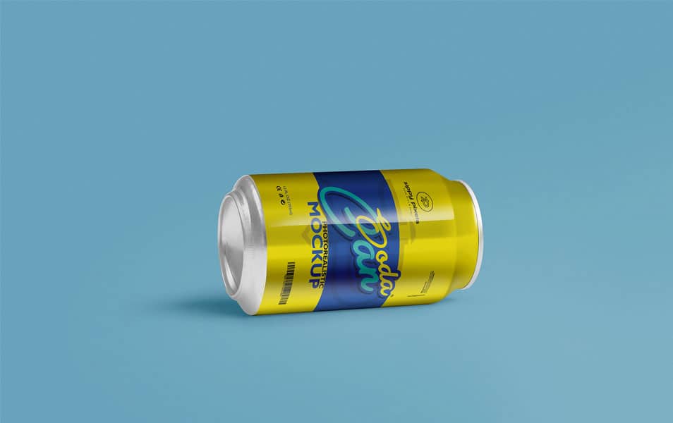 Download Free Cool Soft Drink Can Mockup PSD » CSS Author