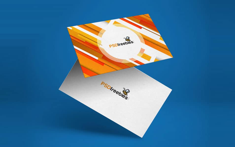Free Floating Business Card Mockup PSD » CSS Author