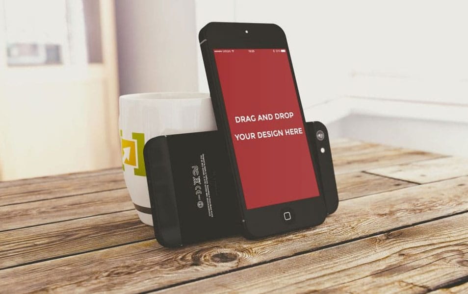 Download Free Standing IPhone Mockup » CSS Author