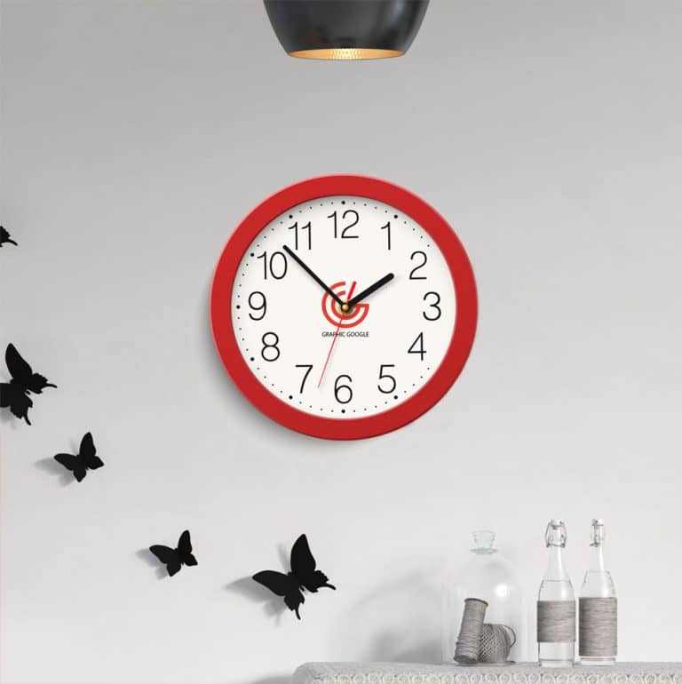 Download Free Wall Clock Logo Branding Mockup » CSS Author