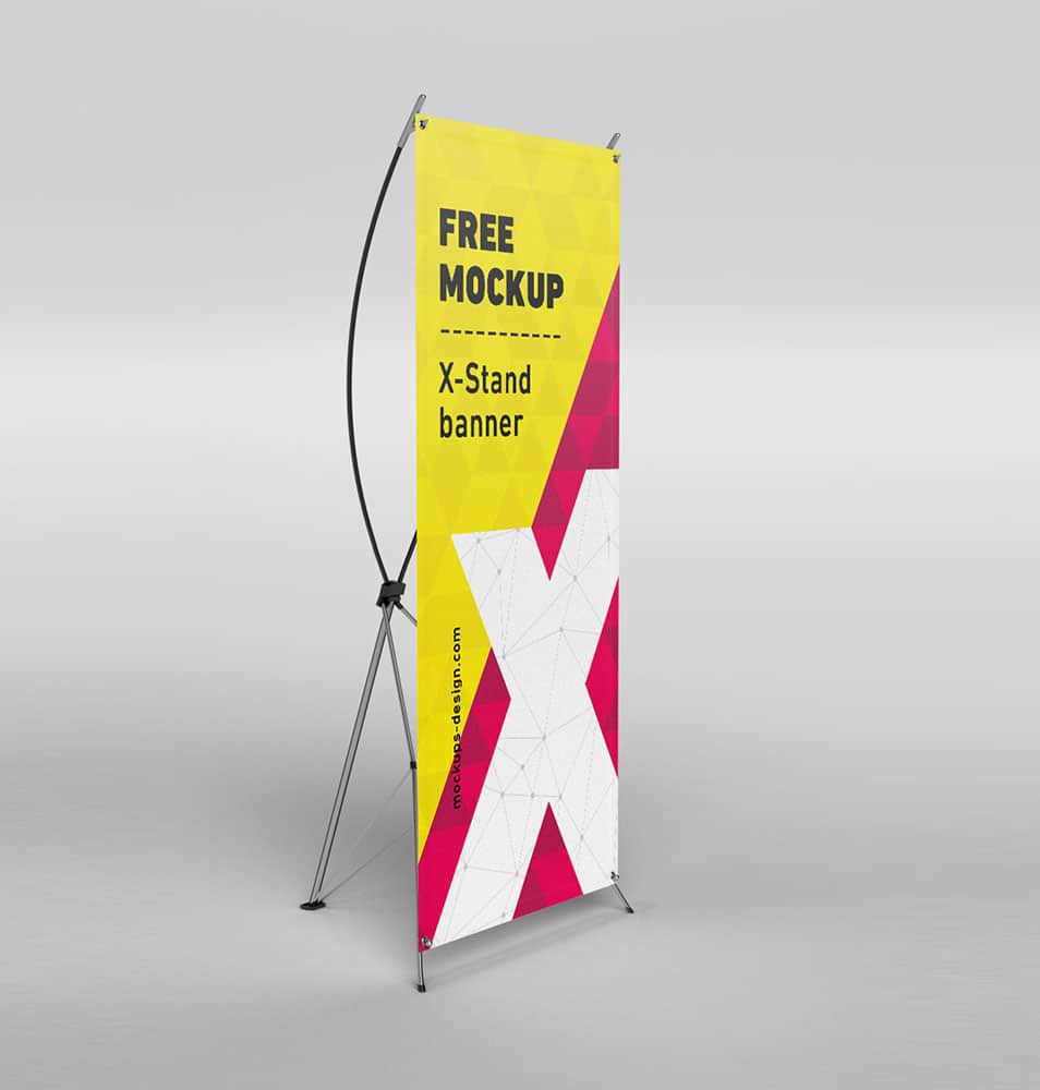 Download Free X Stand Banners Mockup Css Author PSD Mockup Templates
