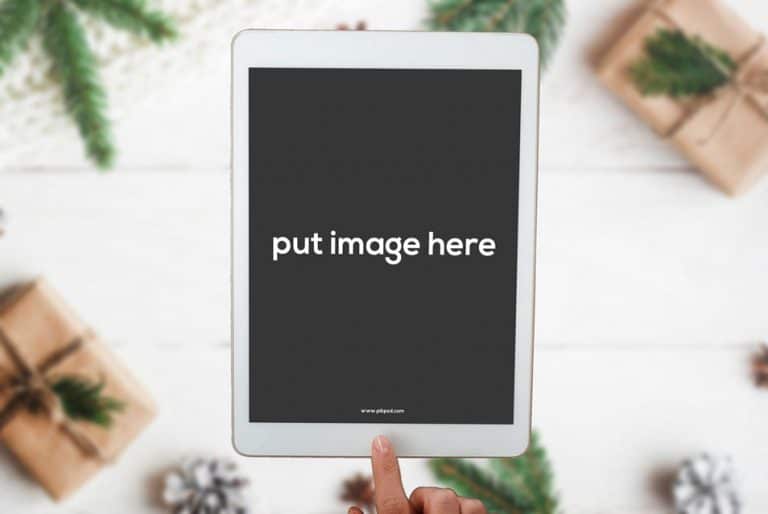 Download Free IPad Tablet Mockup White Christmas PSD » CSS Author