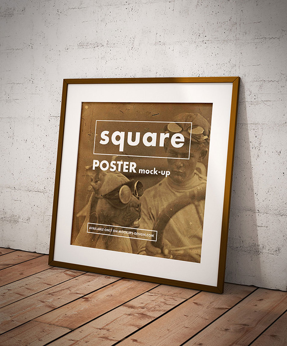 Download Free Square Poster Mockup » CSS Author