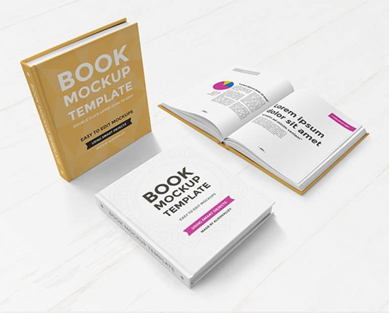 Download Hardcover Book Mockup Set » CSS Author