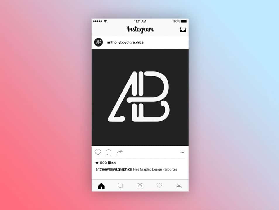 Instagram Post Page Mockup » CSS Author